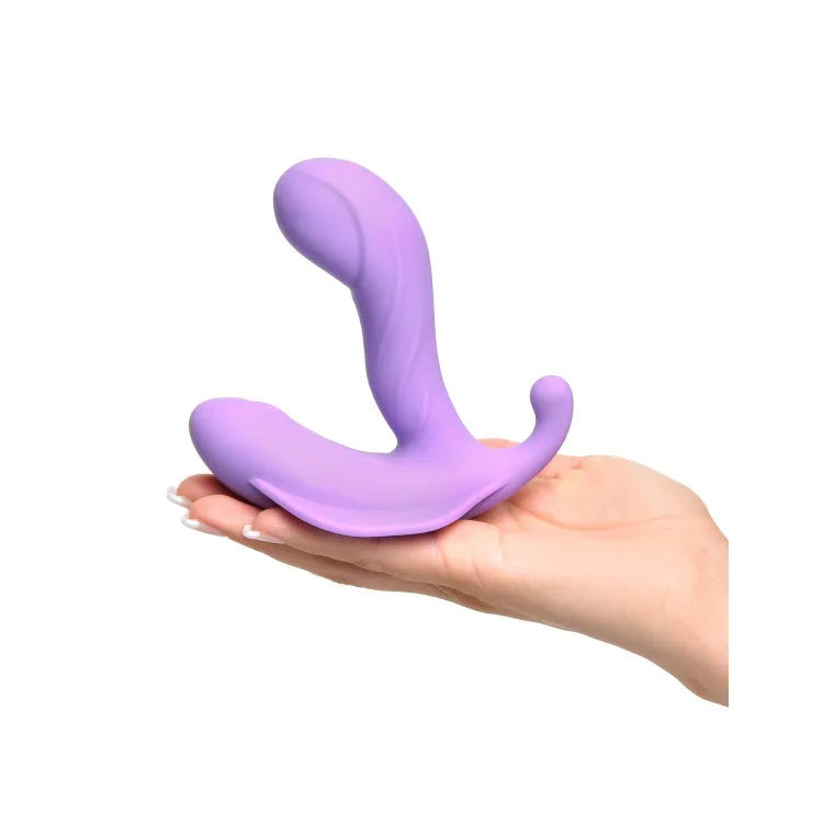 G-Spot Stimulate-Her Remote-Controlled Silicone Dual Stimulator Purple G-Spot Stimulate-Her Remote-Controlled Silicone Dual Stimulator Purple