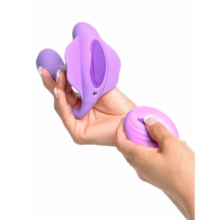G-Spot Stimulate-Her Remote-Controlled Silicone Dual Stimulator Purple G-Spot Stimulate-Her Remote-Controlled Silicone Dual Stimulator Purple