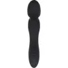 Dual-Ended Wand & Curved Vibrator Black Dual-Ended Wand & Curved Vibrator Black
