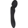 Dual-Ended Wand & Curved Vibrator Black Dual-Ended Wand & Curved Vibrator Black