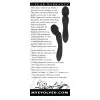 Dual-Ended Wand & Curved Vibrator Black Dual-Ended Wand & Curved Vibrator Black