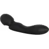 Dual-Ended Wand & Curved Vibrator Black Dual-Ended Wand & Curved Vibrator Black