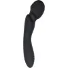Dual-Ended Wand & Curved Vibrator Black Dual-Ended Wand & Curved Vibrator Black