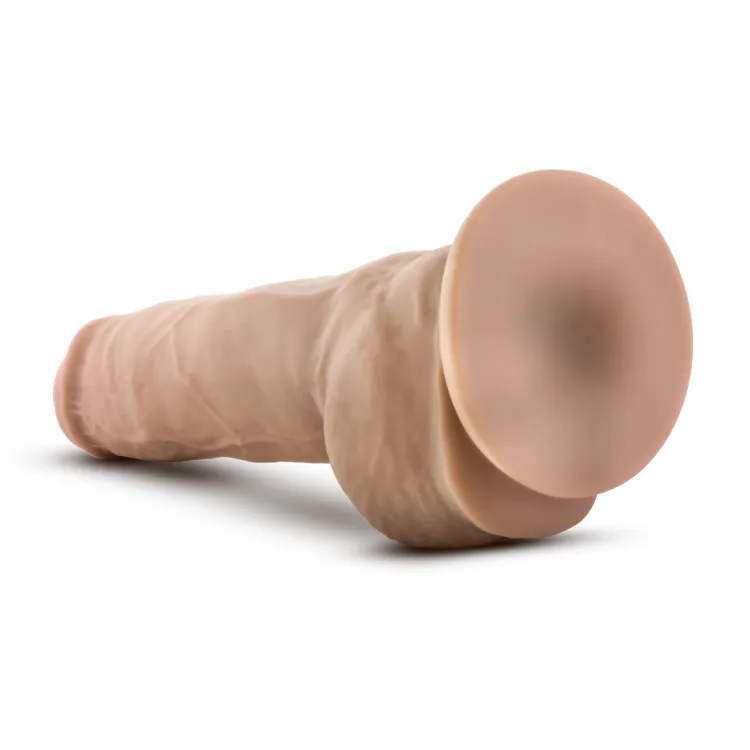 Blush Au Naturel Big Boy 10 in. Posable Dual Density Dildo with Balls & Suction Cup Beige (65073) by Blush | Anal Dildos | SlipDix.com Blush Au Naturel Big Boy 10 in. Posable Dual Density Dildo with Balls & Suction Cup Beige (65073) | SlipDix.com