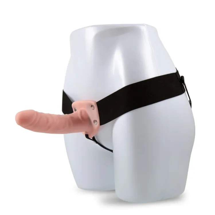 6 in. Hollow Strap On Beige 6 in. Hollow Strap On Beige