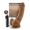 9 in. "The Boxer" Realistic Vibrating Dildo with Balls & Remote