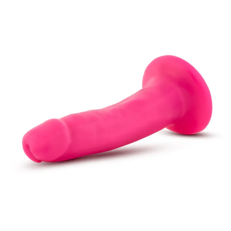 6 in. Dual Density Realistic Dildo Neon Pink 6 in. Dual Density Realistic Dildo Neon Pink
