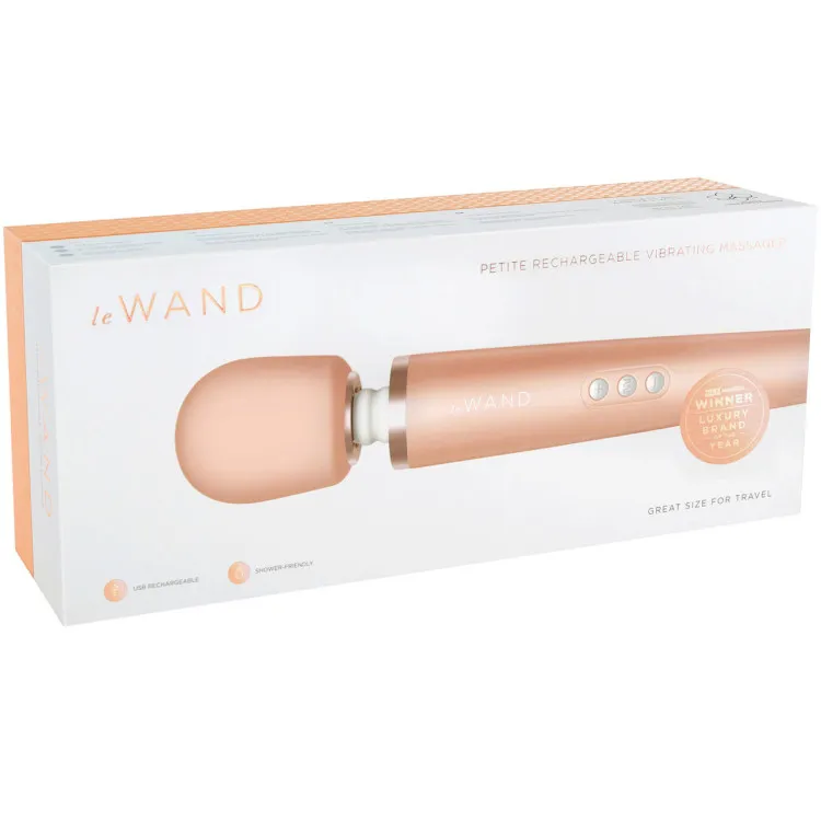 Le Wand Petite Vibrating Massager Rose Gold Le Wand Petite Vibrating Massager Rose Gold