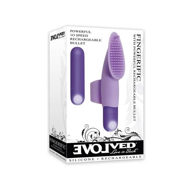 Silicone Finger Vibrator with Textured Nubs