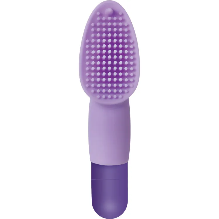 Silicone Finger Vibrator with Textured Nubs Silicone Finger Vibrator with Textured Nubs