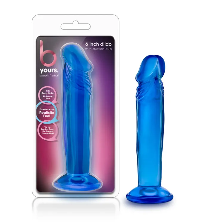 6 in. Realistic Dildo Blue