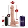 9 in. Realistic Vibrating Dildo with Balls Beige 9 in. Realistic Vibrating Dildo with Balls Beige