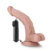8 in. Realistic Vibrating Dildo with Balls Beige