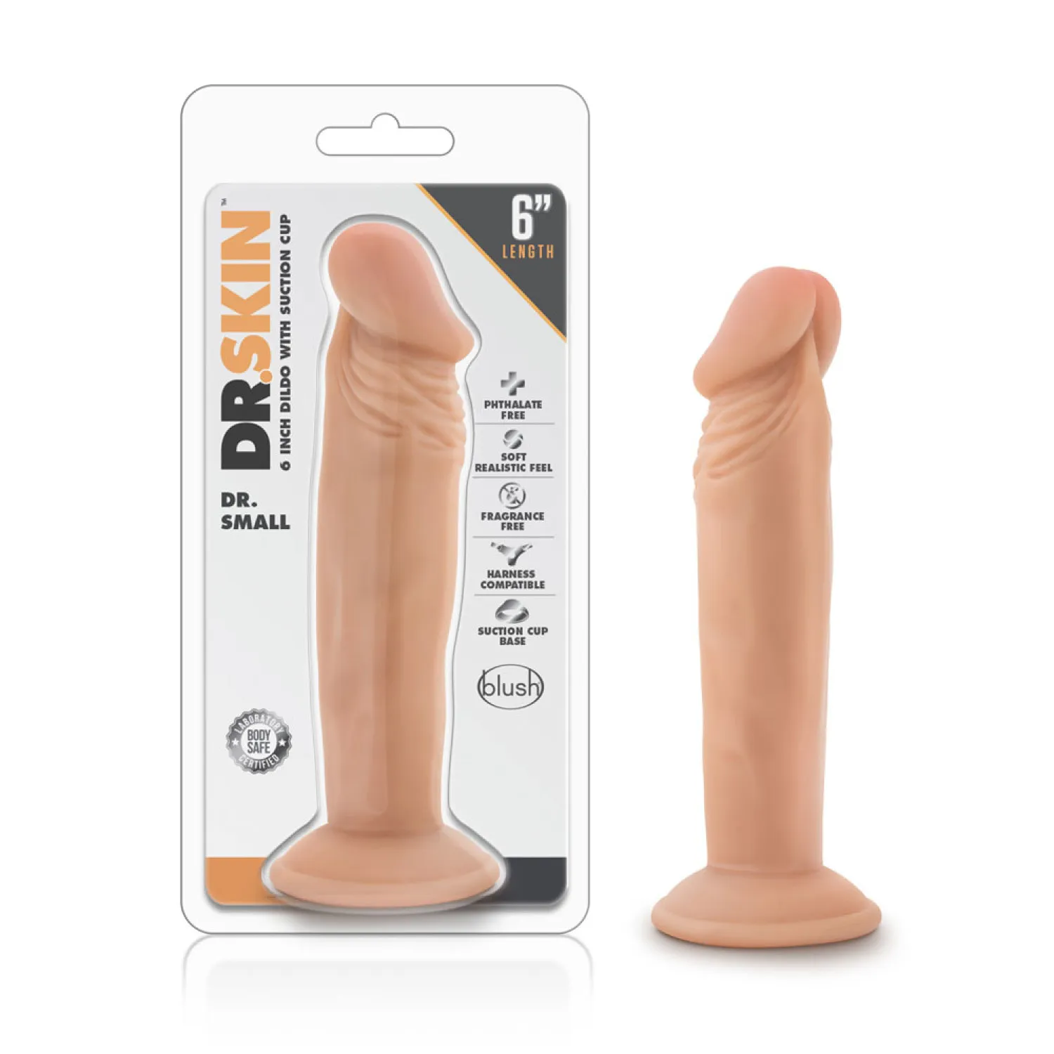 6 in. Realistic Dildo Beige