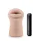 Angie Oral Stroker with Bullet Vibrator Beige
