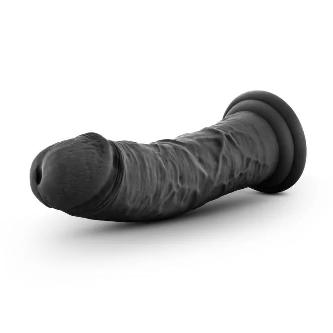 7.5 Inch Realistic Silicone Dildo Black