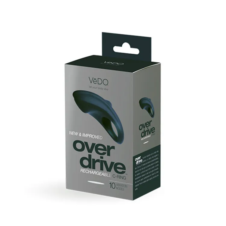 VeDO Overdrive+ Vibrating Cock Ring Black VeDO Overdrive+ Vibrating Cock Ring Black