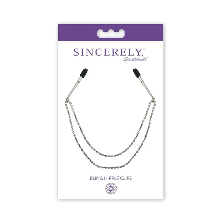 Sincerely, Sportsheets Bling Nipple Clips Sincerely, Sportsheets Bling Nipple Clips