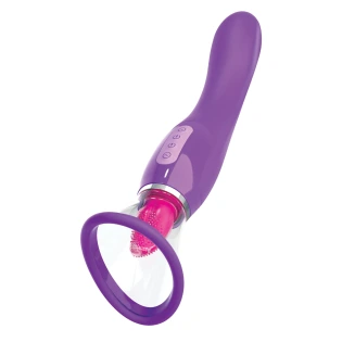 Fantasy for Her Vibrating Pussy Pump and Tongue Vibrator Kit