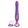 Her Ultimate Pleasure Silicone Dual-Ended Licking & Suction Vibrator Her Ultimate Pleasure Silicone Dual-Ended Licking & Suction Vibrator