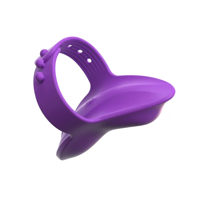 Her Finger Vibe Adjustable Silicone Vibrator Purple
