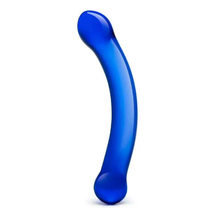 6 in. Curved G-Spot Glass Dildo