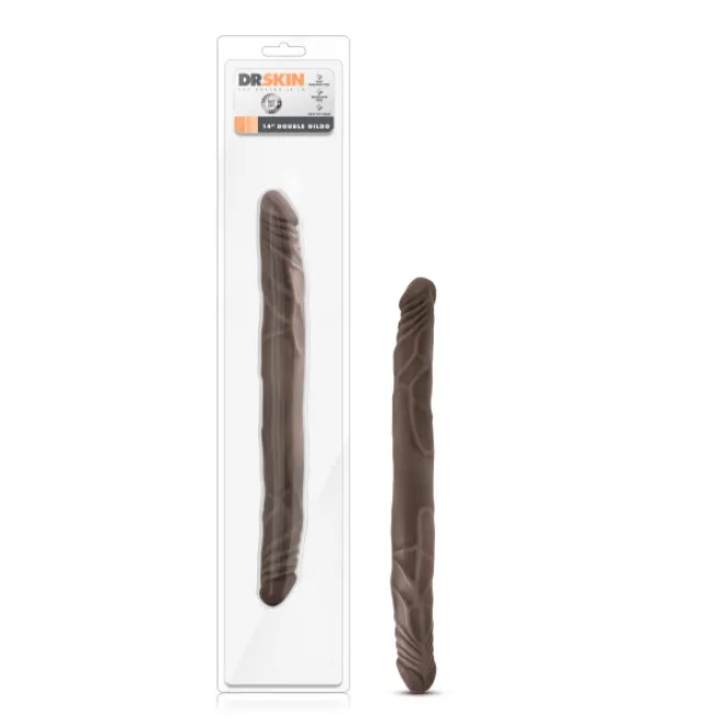 14 Inch Double Ended Dildo Brown