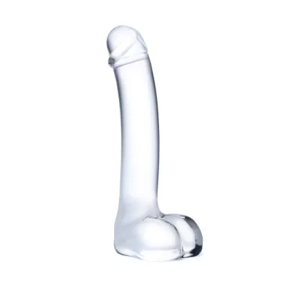 7 Inch Realistic Curved Glass G-Spot Dildo