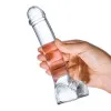 7 in. Realistic Curved Glass G-Spot Dildo