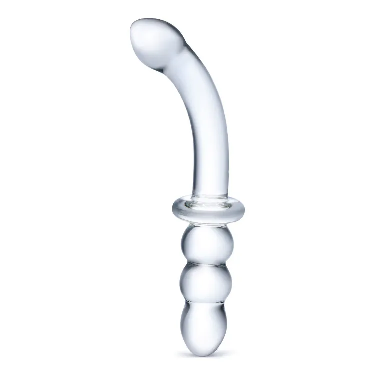 8 in. Ribbed G-Spot Glass Dildo 8 in. Ribbed G-Spot Glass Dildo