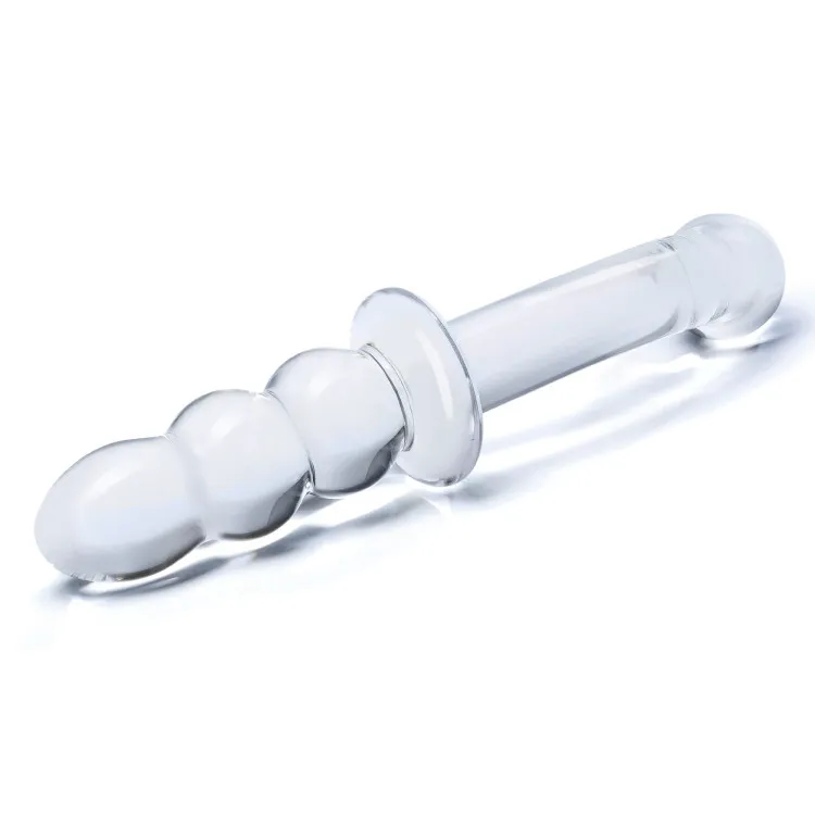 8 in. Ribbed G-Spot Glass Dildo 8 in. Ribbed G-Spot Glass Dildo