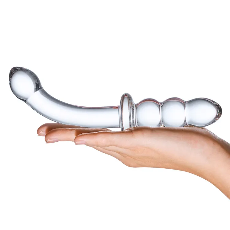 8 in. Ribbed G-Spot Glass Dildo 8 in. Ribbed G-Spot Glass Dildo