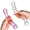 2-Piece Double Pleasure Glass Dildo Set