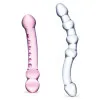 2-Piece Double Pleasure Glass Dildo Set