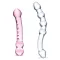 2-Piece Double Pleasure Glass Dildo Set