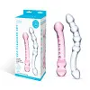 2-Piece Double Pleasure Glass Dildo Set