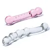 2-Piece Double Pleasure Glass Dildo Set
