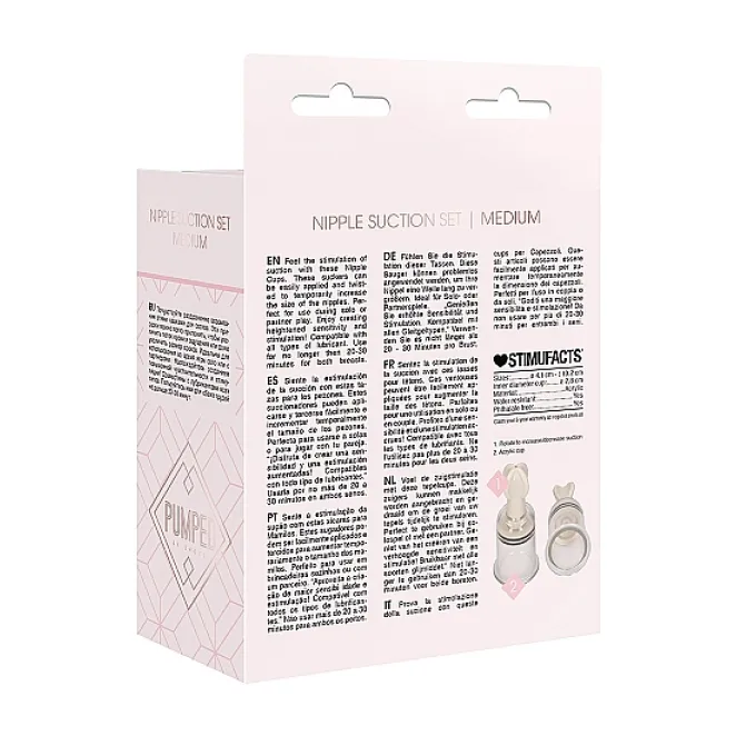 Nipple Suction Set Rose Medium