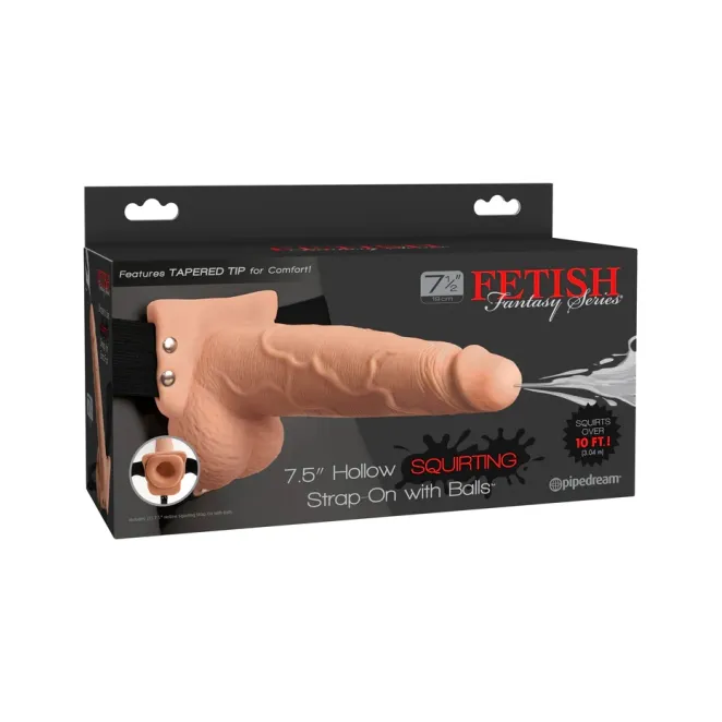 Fetish Fantasy Ejaculating Hollow Strap-On 7.5 Inch