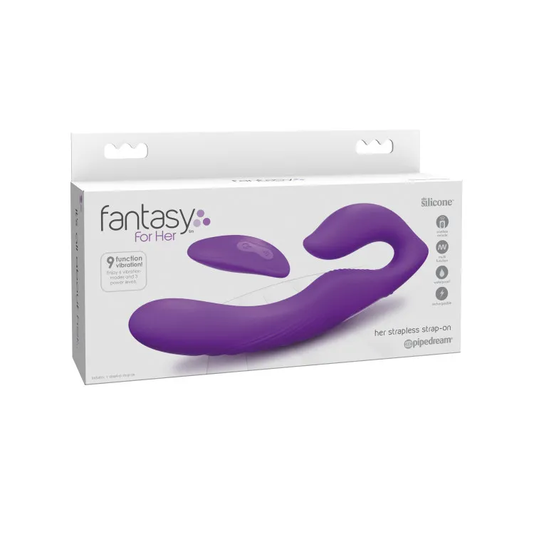 Her Ultimate Remote-Controlled Strapless Strap-On Purple Her Ultimate Remote-Controlled Strapless Strap-On Purple