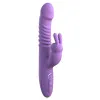 Her Thrusting Silicone Rabbit Vibrator Purple Her Thrusting Silicone Rabbit Vibrator Purple