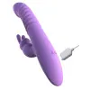 Her Thrusting Silicone Rabbit Vibrator Purple Her Thrusting Silicone Rabbit Vibrator Purple