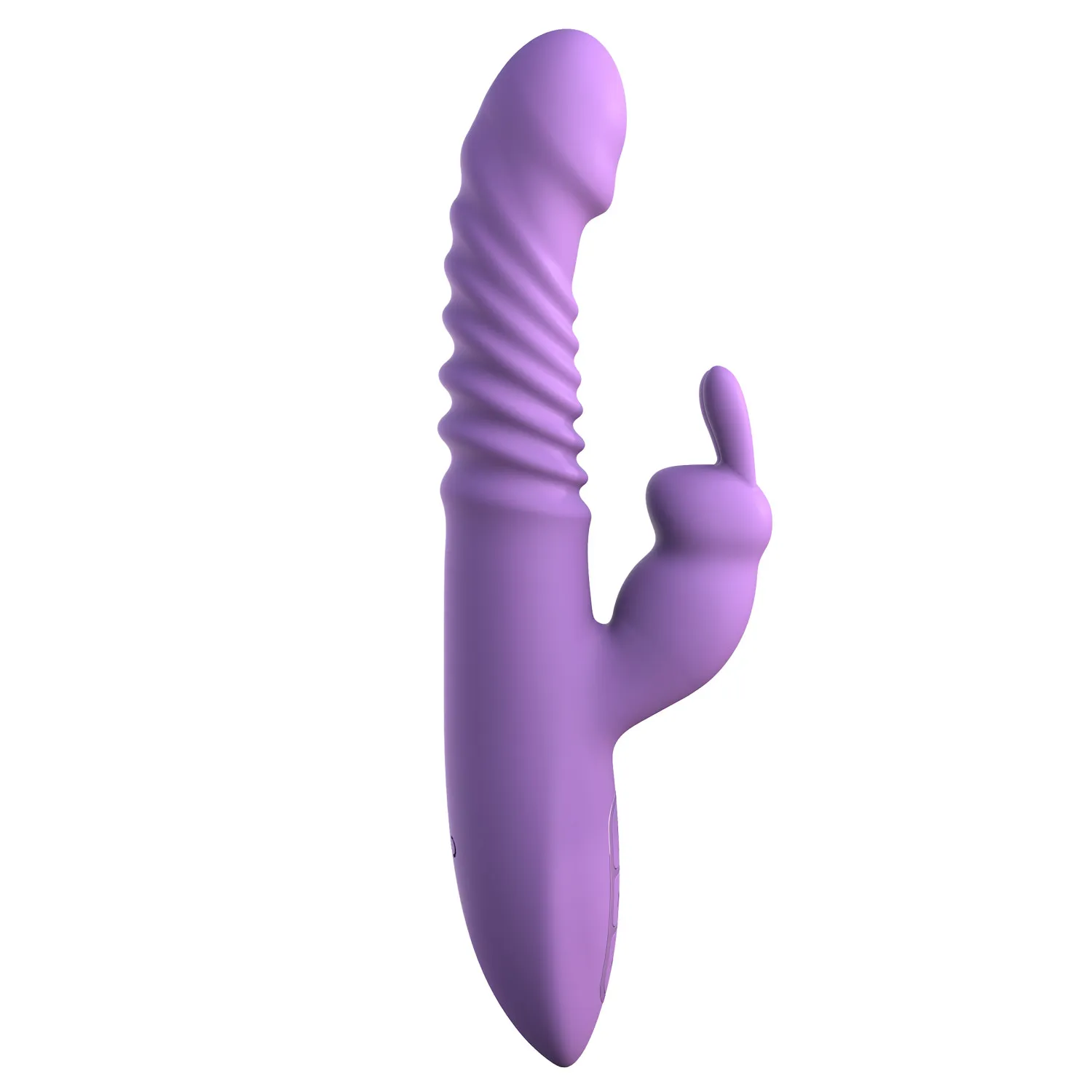 Her Thrusting Silicone Rabbit Vibrator Purple