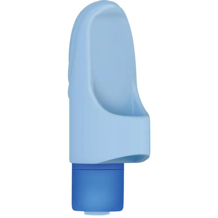 Silicone Finger Vibrator with 10 Speeds Blue