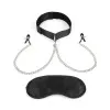 Lux Fetish Collar & Nipple Clamps with Adjustable Pressure Lux Fetish Collar & Nipple Clamps with Adjustable Pressure