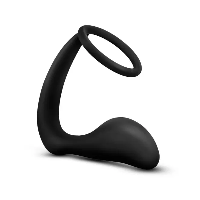 Anal Silicone Cock Ring with Butt Plug Attachment