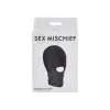 Shadow Hood Full-Head Mask with Open Mouth Black