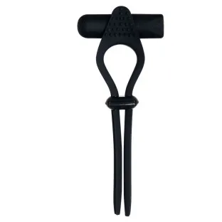 Black Tie Affair Silicone Vibrating Cock Tie Cock Ring