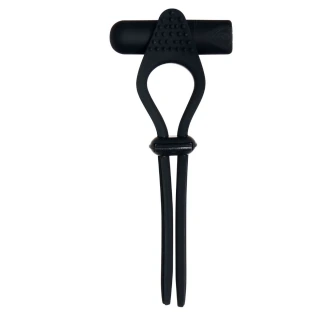 Black Tie Affair Silicone Vibrating Cock Tie Cock Ring