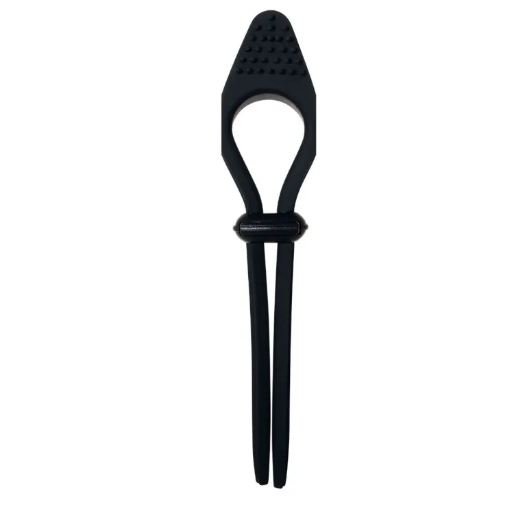 Black Tie Affair Silicone Vibrating Cock Tie Cock Ring